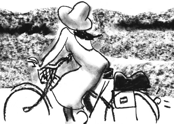 Visuel La Grande balade à bicyclette, happening poétique et radiophonique