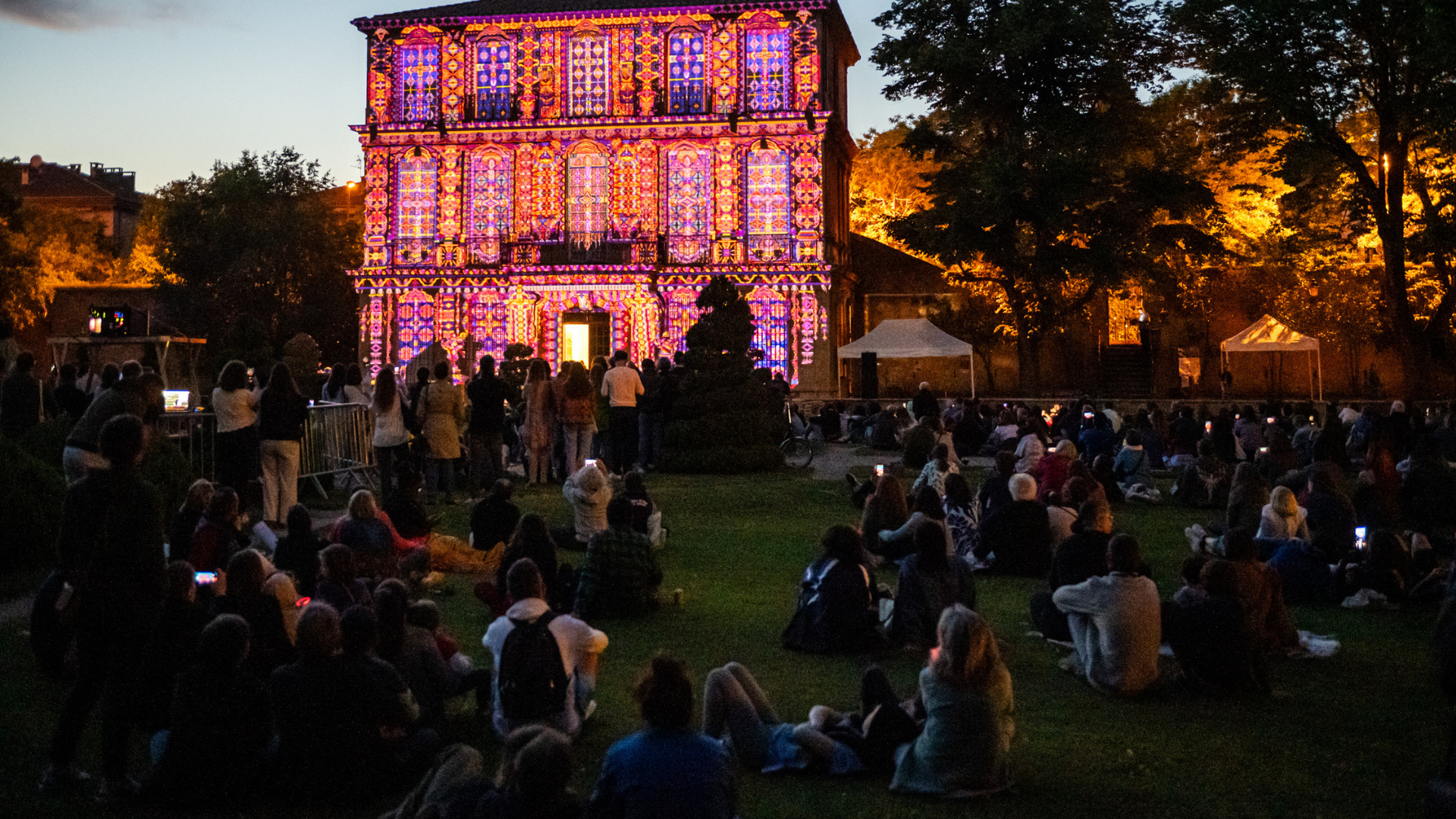 Solstice - Sonore Basses Fréquences | Mapping Hexalab (Jardin du pavillon de Vendôme)