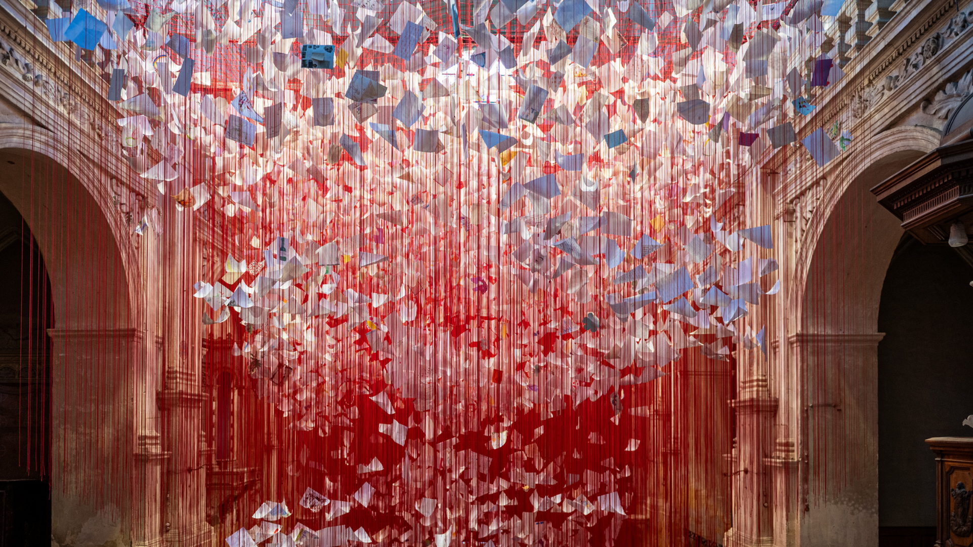 Beyond Consciousness | Chiharu Shiota (Chapelle de la Visitation)