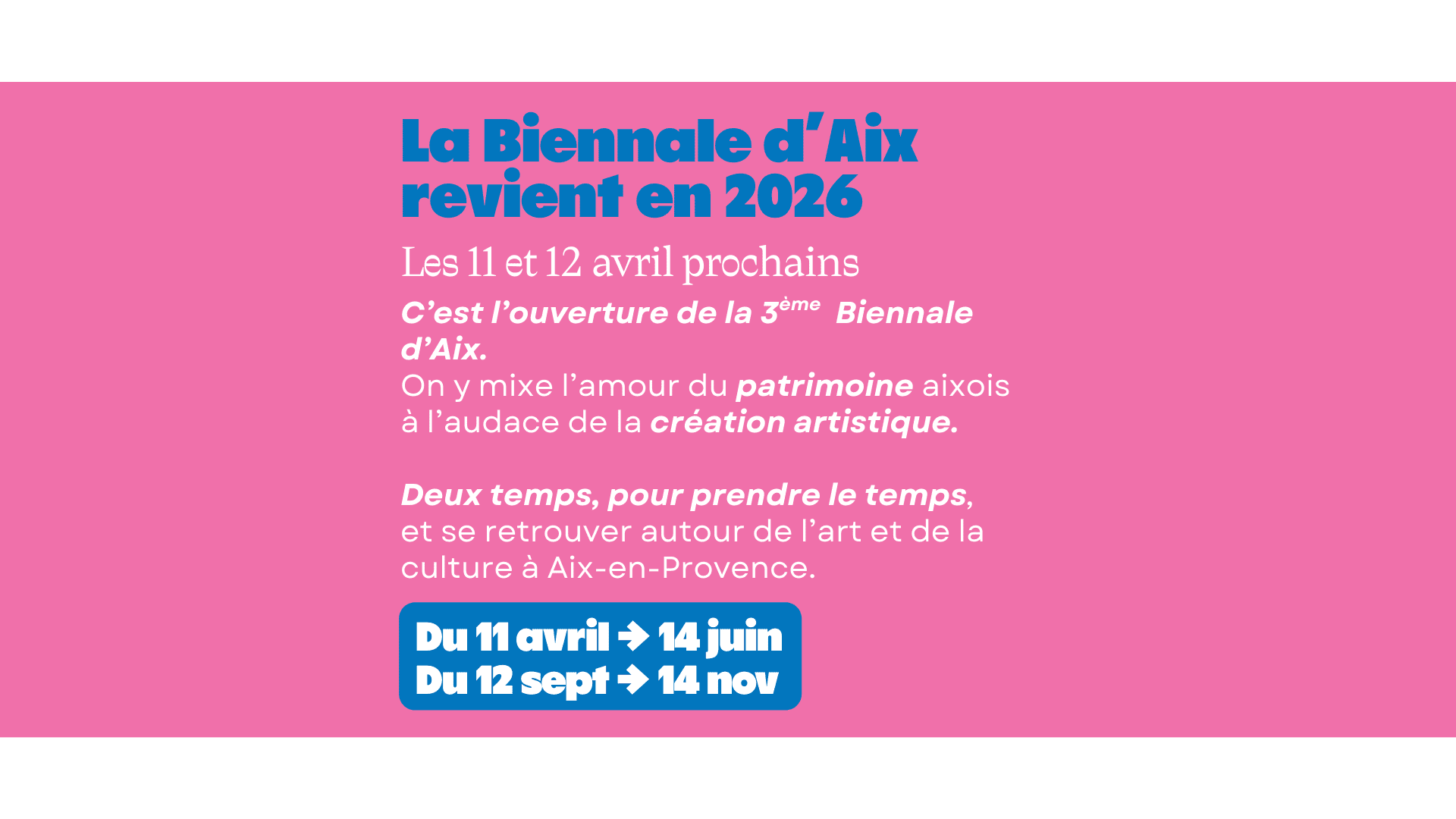 Biennale d'Aix 2026