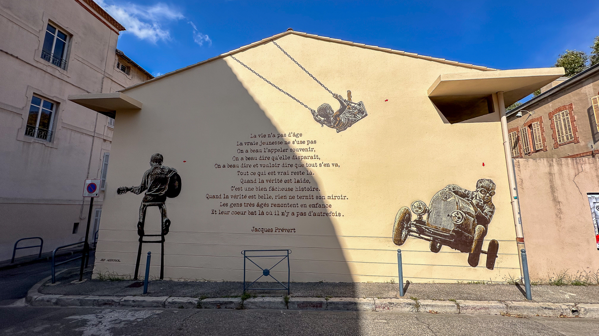 Fresque murale | Jef Aérosol (MJC Jacques Prévert) 